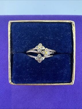 💛 Antique Gold-Filled Floral Cluster Rings | Pre Loved 3 In 1 Ring
